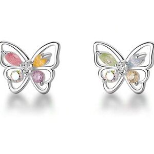 Multicolor Butterfly Earrings